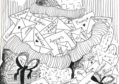 Αναστάσης Αδαμόπουλος. Εικονογράφηση βιβλίου «Γράμματα στον Αϊ Βασίλη και Σαιν Νικολά»